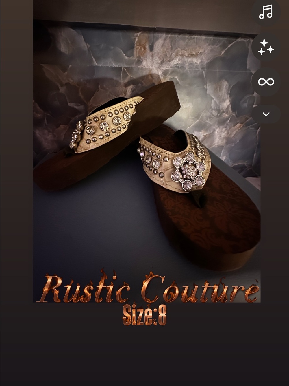 Women's Gold Jeweled Wedge Sandals